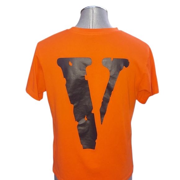 Vlone | Big Logo | Friends | Black / Orange | V Logo | Halloween Style Tee | - Picture 1 of 15
